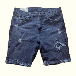 Hollister Distressed Jean Shorts Black Size 32